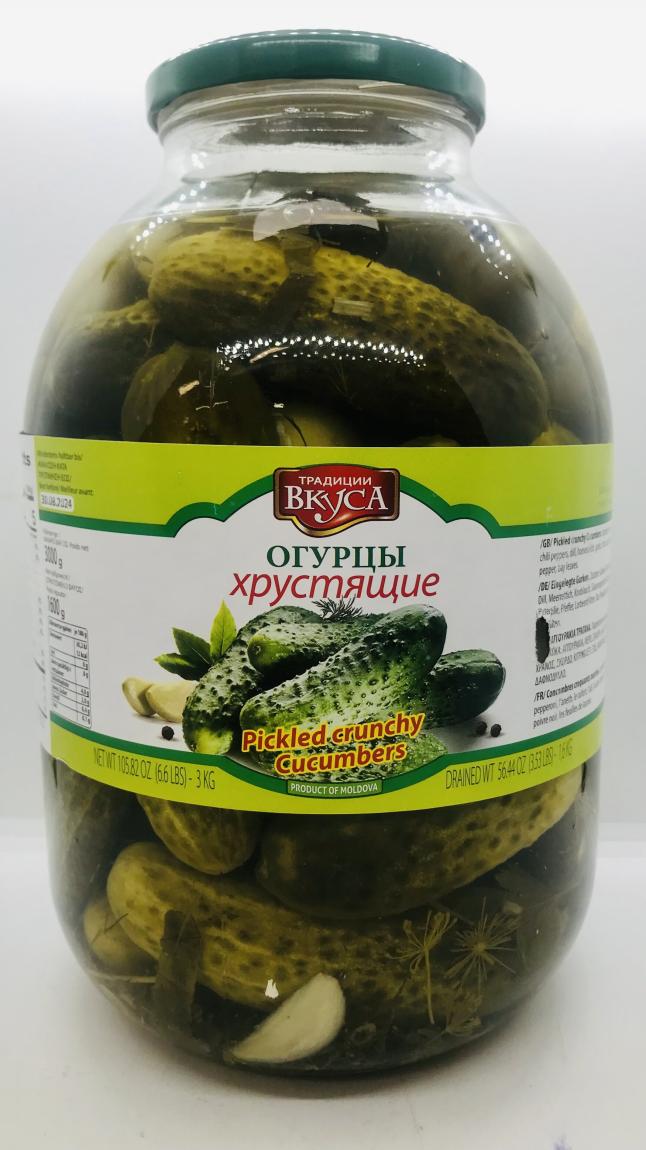 Traditsii Vkusa Crunchy Cucumbers 3Kg