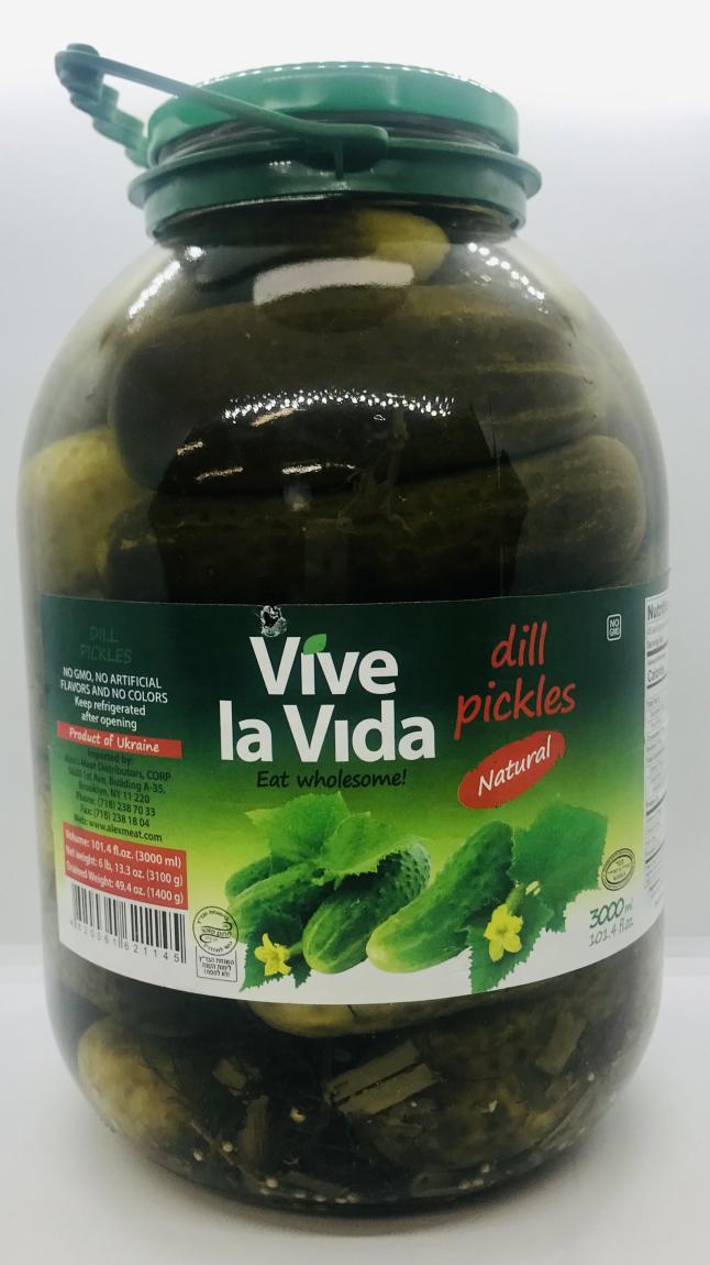 Vive la Vida Dill Pickles 3L.