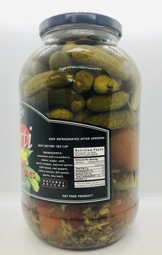 Reis Assorti Pickled Cornichons & Tomatoes 2L.