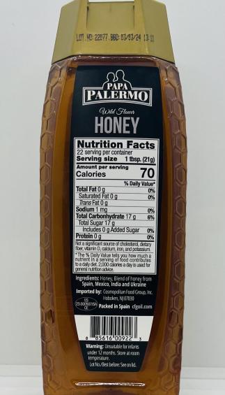 Papa Palermo Honey 454g.