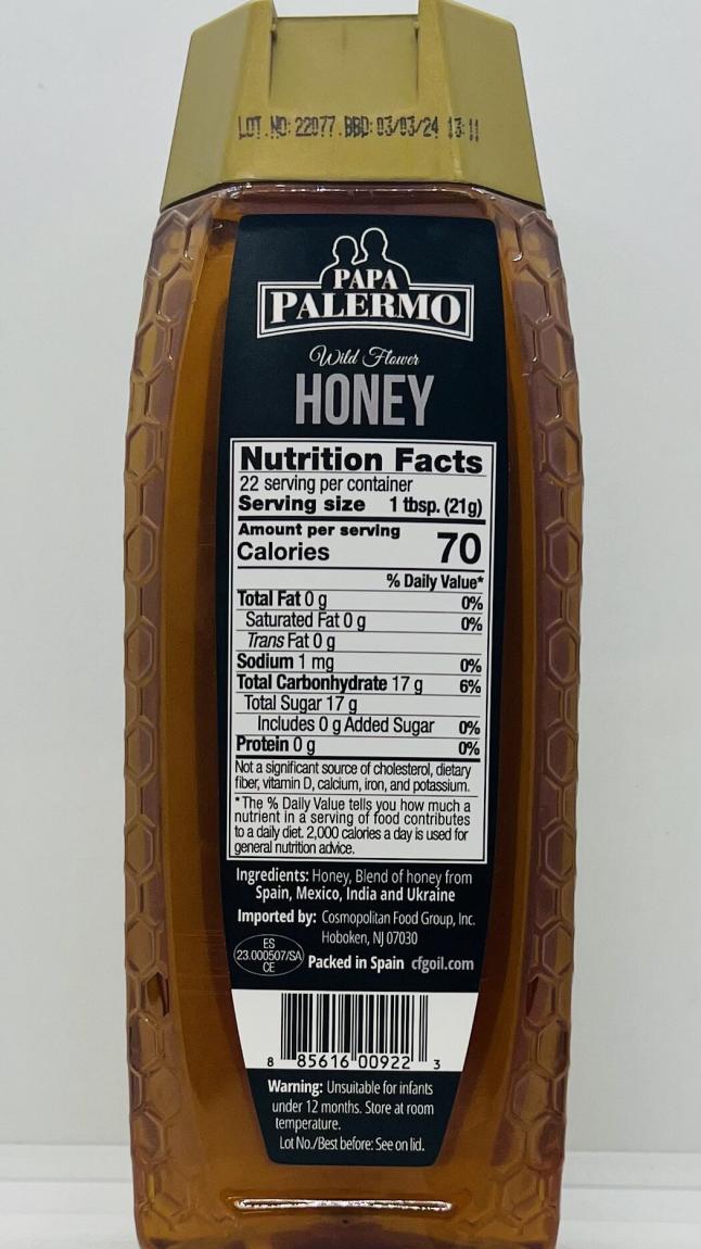 Papa Palermo Honey 454g.