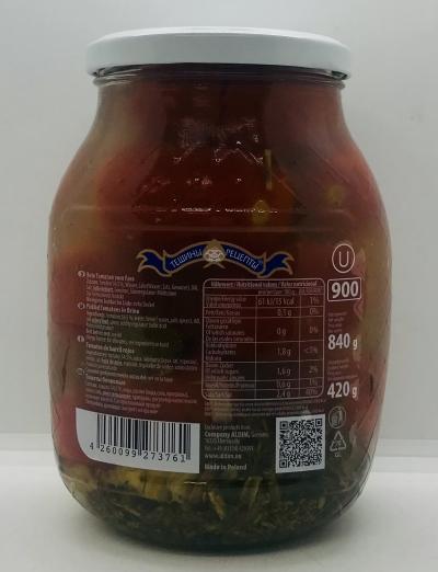 Teshini Retsepti Pickled Tomatoes in Brine 840g.