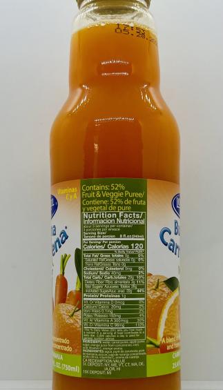 Lowell Carrot & Orange Juice 750mL.