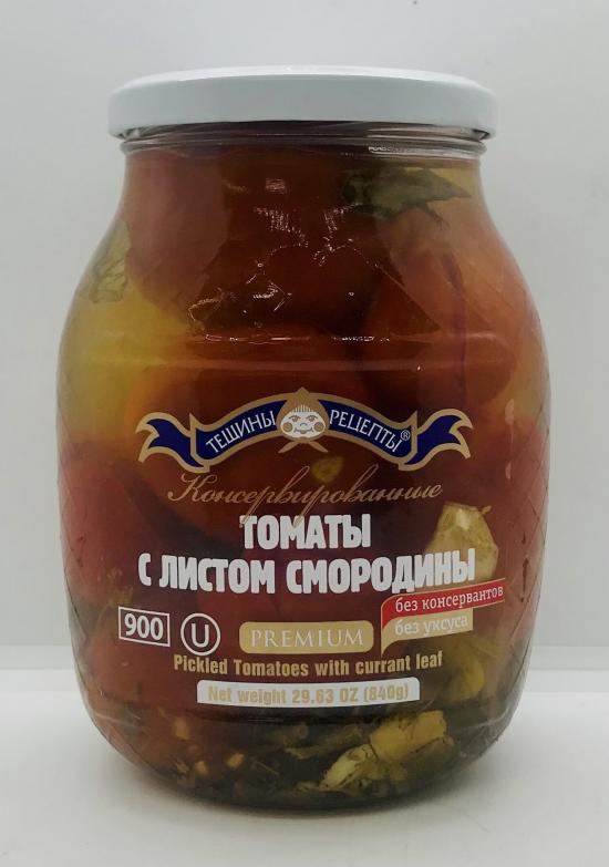 Teshini Retsepti Pickled Tomatoes w. Currant Leaf 840g.