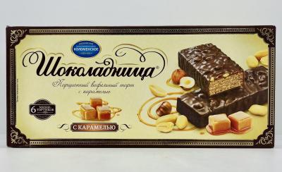 Glazed Wafer Cake w. Caramel "Shokoladnitsa" 180g.