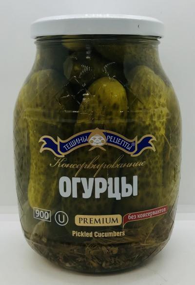 Teshini Retsepti Pickled Cucumbers Premium 840g.