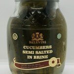 Belevini Cucumbers Semi Salted in Brine 840g.