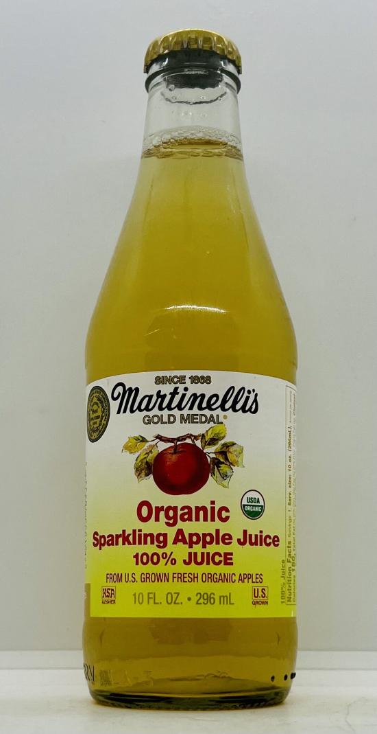 Martinellis Organic Sparkling Apple Juice 296mL.