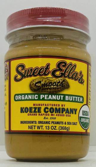 Sweet Ella's Organic Peanut Butter 368g.