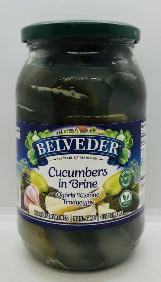 Belveder Cucumbers in Brine 900g.