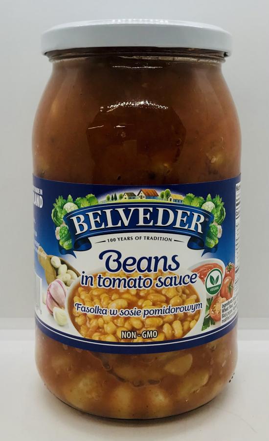 Belveder Beans in Tomato Sauce 900g.