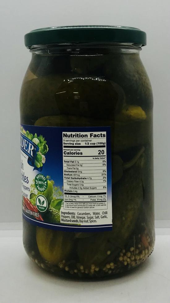 Belveder Polish Dill Pickles 900g.