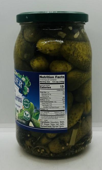 Belveder Pickles Cornichons-gherkins 900g.