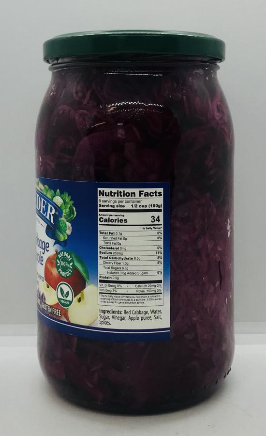 Belveder Red Cabbage w. Apple 900g.