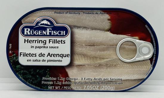 RugenFisch Herring Fillets Pepper 200g.