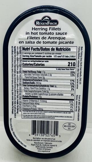 RugenFisch Herring Fillets 200g.