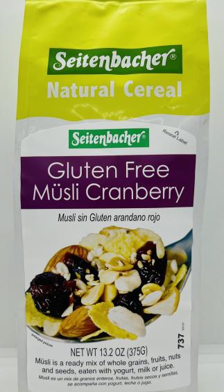 Seitenbacher Musli Cranberry 375g.