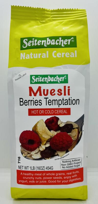 Seitenbacher Muesli Berries Temptation 454g.