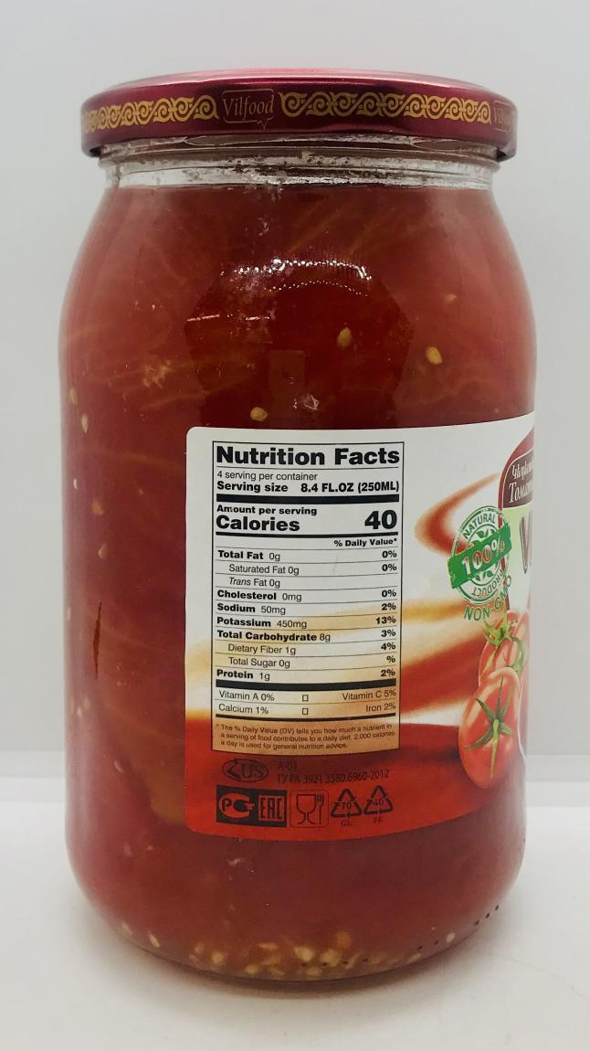 Vilfood Tomatoes 900mL.