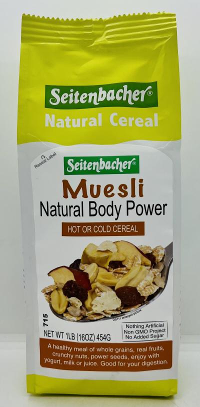 Seitenbacher Muesli Natural Body Power 454g.