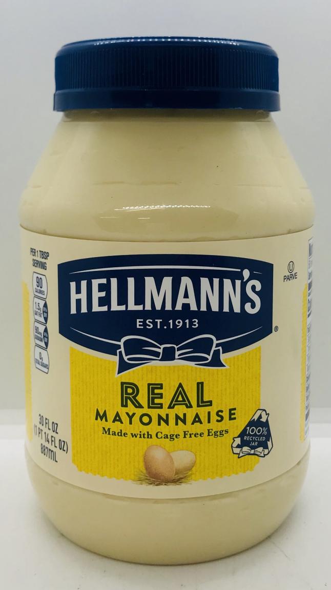 Hellmann's Real Mayonnaise 887mL.