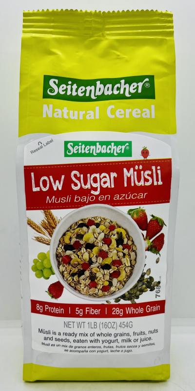 Seitenbacher Low Sugar Musli Strawberries 454g.