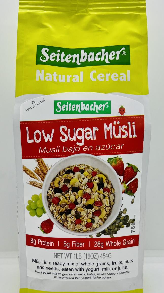 Seitenbacher Low Sugar Musli Strawberries 454g.