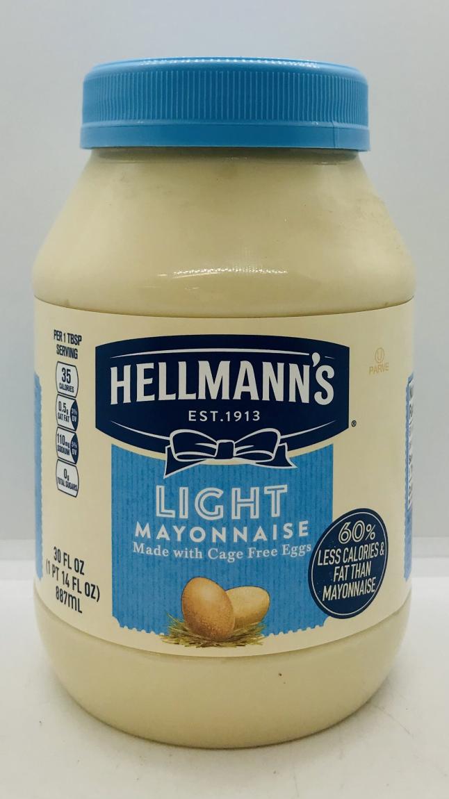 Hellmann's Light Mayonnaise 887mL.