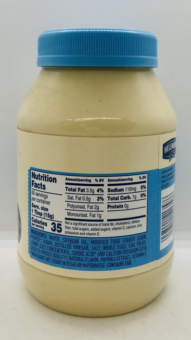 Hellmann's Light Mayonnaise 887mL.