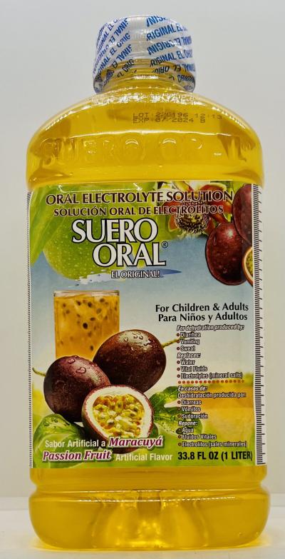 Suero Oral Passion Fruit Flavor 1L.