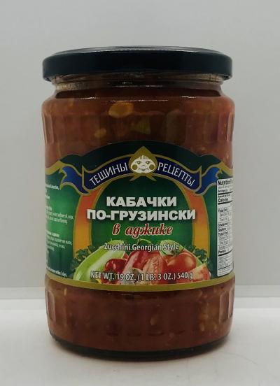 Teshini Retsepti Zucchini Georgian 540g.