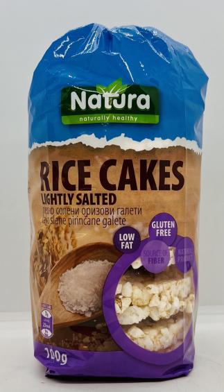 Natura Rice Cake Lightly Salted 100g.