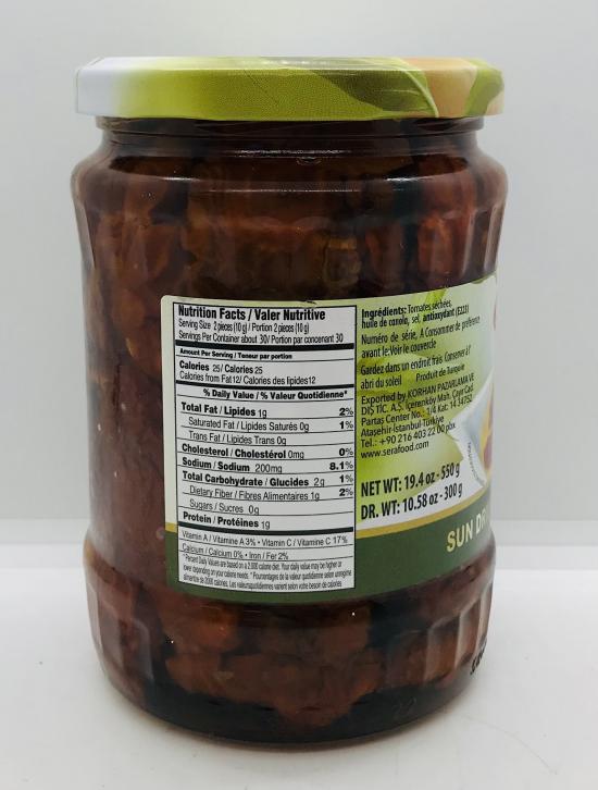 Sera Sun Dried Tomatoes in Oil 550g.