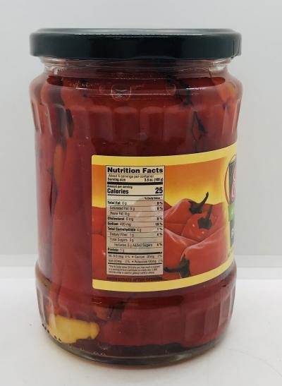 Sophia Red Peppers w. Garlic 540g.