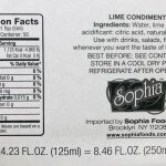 Sophia Lime Juice 250mL.