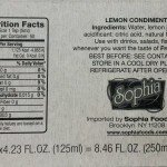 Sophia Squeezed Lemon 250mL.