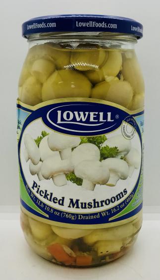 Lowell Pickled Mushrooms 760g.