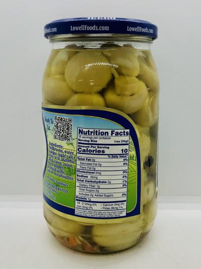 Lowell Pickled Mushrooms 760g.