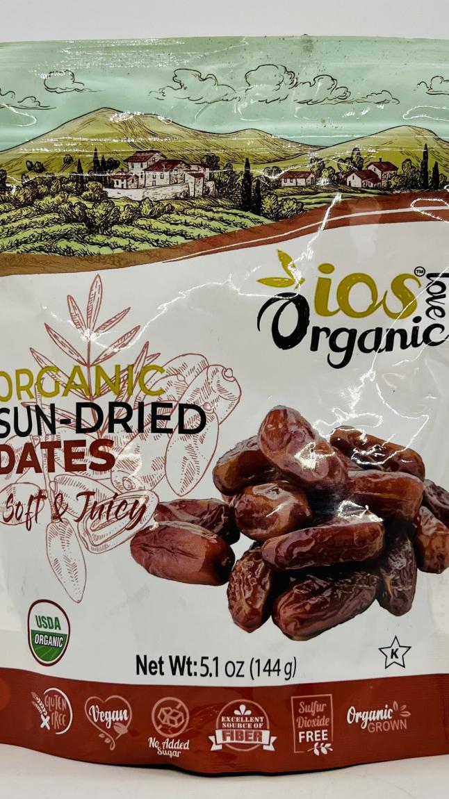 Organic Sun-dried Dates 144g.