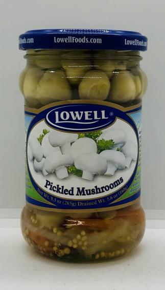 Lowell Pickled Mushrooms 265g.