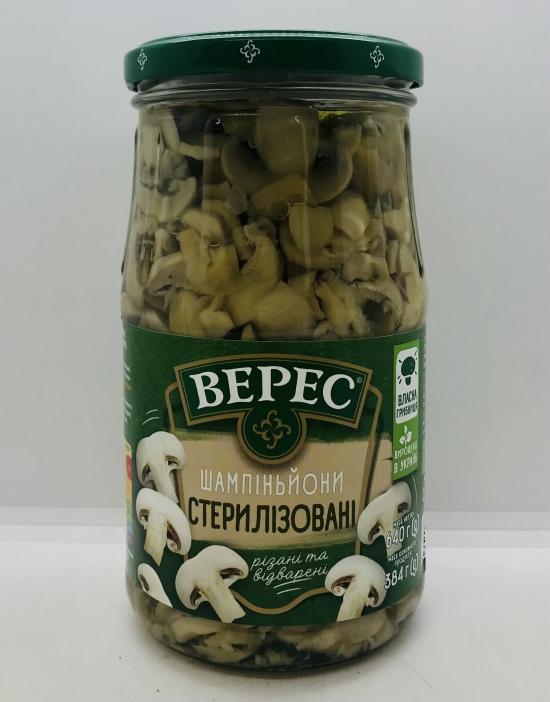 Veres Sliced Sterilized Champignons 384g.