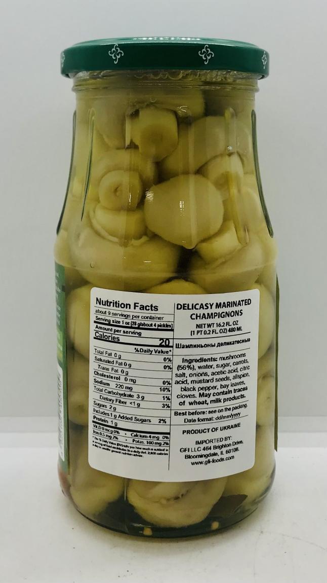 Veres Delicacy Marinated Champignons 276g.