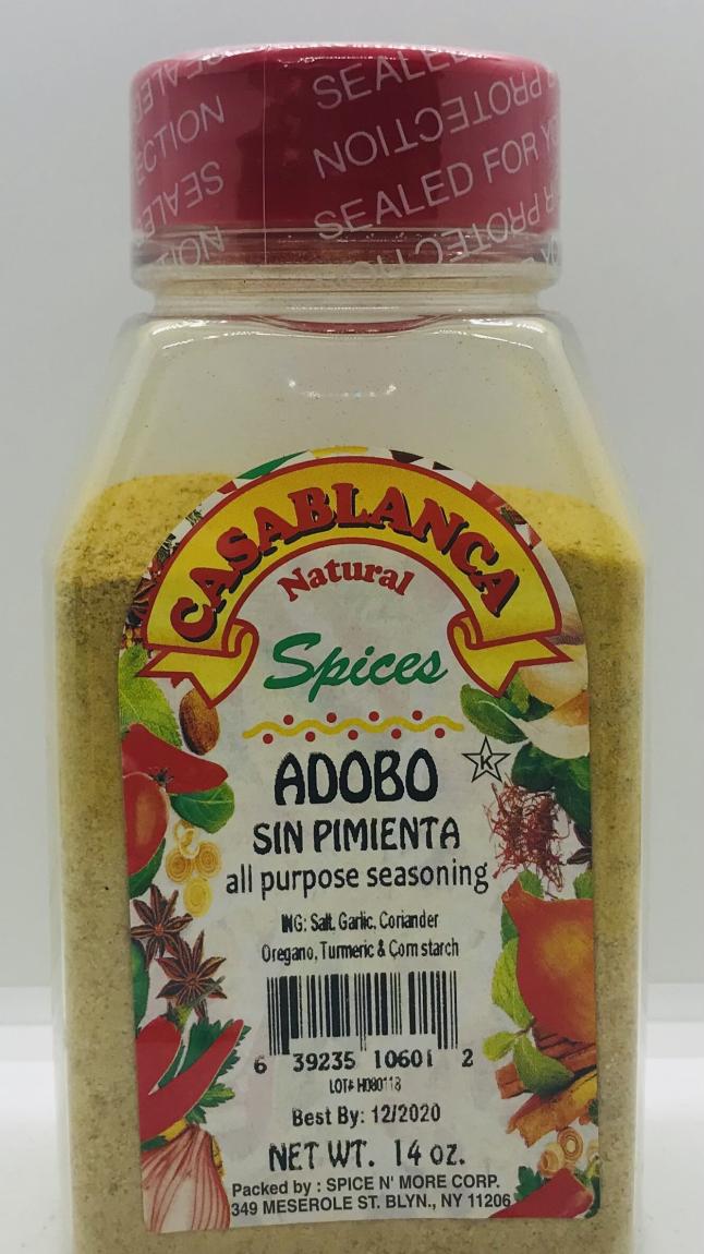 Spices Adobo Sin Pimienta (14 Oz.)