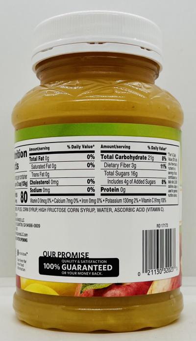 Apple Sauce Sweetened 680g.