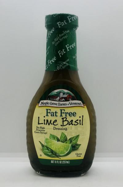 Maple Grove Farms of Vermont Lime Basil 237g.