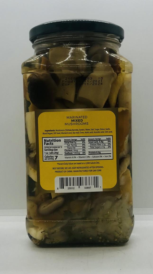 FT Mixed Mushrooms Marinated 880mL.