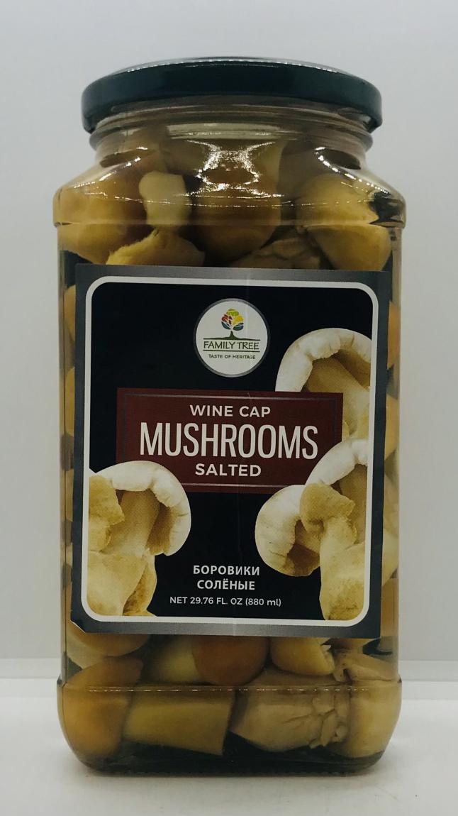 FT Wine Cap Mushrooms Salted 880mL.