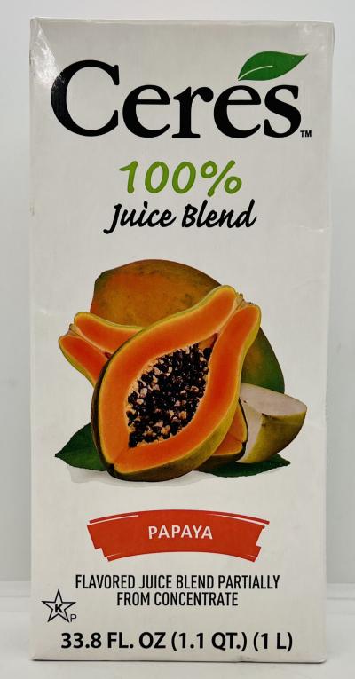 Ceres Papaya Juice Blend 1L.