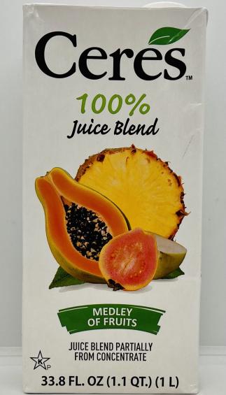 Ceres Medley of Fruits Juice Blend 1L.