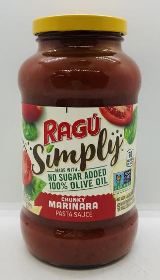 Ragu Simply Chunky Marinara Pasta Sauce 680g.